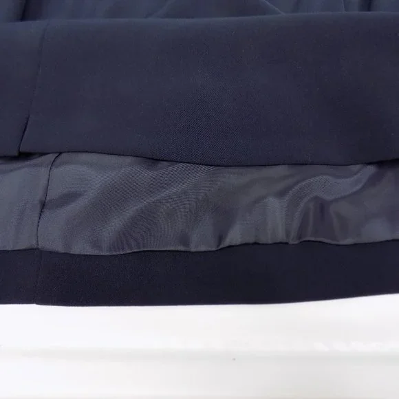 Worthington Navy Blue/Linen Zip-Front Suit Jacket and Tank Blouse Sz 18 READ NWT - Picture 9 of 16